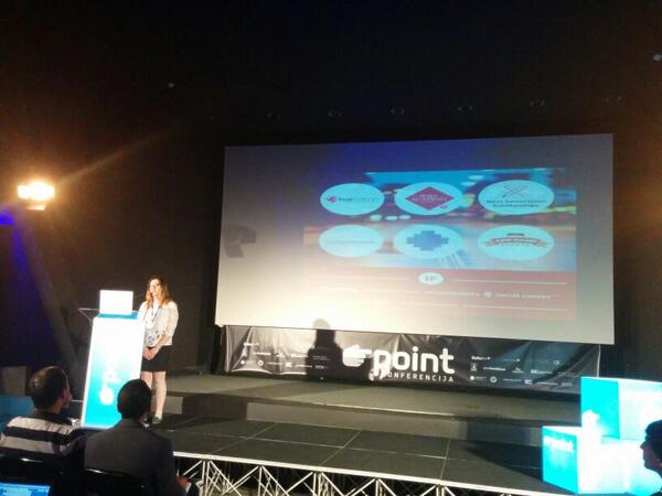 Abetare Gojani from IPKO Foundation talking about Digital Diplomacy at #POINT30 Conference in Sarajevo.