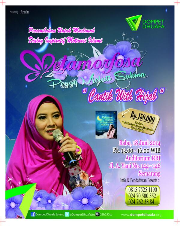 dompetdhuafaorg's tweet photo. Sahabat SEMARANG, yuk ikuti dialog inspiratif bersama @peggymelatis di Auditorium RRI SMG 18Juni'14 @DompetDhuafaJtg http://t.co/QUZYIygdaR