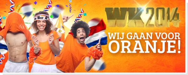 Wij gaan voor oranje! U toch zeker ook? Bestel nu bij #TopSpandoek uw goedkoopste spandoeken voor het WK 2014!