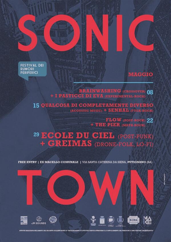 imakelab's tweet image. questa sera terzo appuntamento #SonicTown con i live di Cluster C e Liorsi. Ore 22 ex macello di putignano