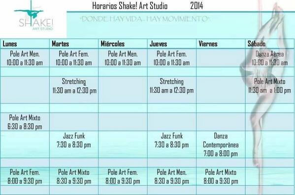 ShakeStudioArt's tweet photo. Si quieren tomar clases de Pole Dance en #Puebla, el lugar indicado es @ShakeStudioArt  :) http://t.co/vp0xCoKne8