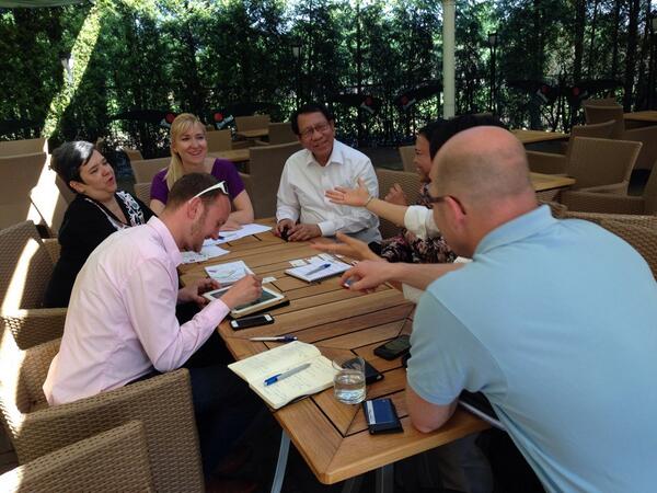 loeppenthin's tweet photo. Hard working social media discussion group #globalcracow14 http://t.co/rKnHq63Qeb