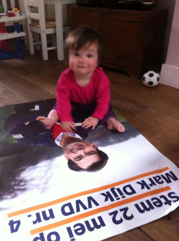 Jij stemt vandaag toch ook op mijn papa? Tot 21.00 uur kun je nog stemmen op Mark Dijk VVD # 4