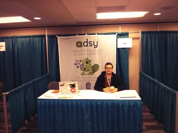 adsy_me's tweet image. The booth is ready @html5devconf #html5devconf #21