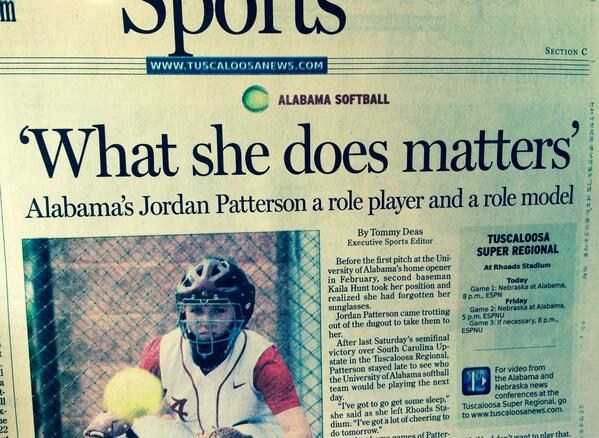 UACoachMurphy's tweet photo. Think your role on the team doesn't matter? Think again! Read this story in the @tuscaloosanews today. 

#RollJordan http://t.co/nlt7MTgJui