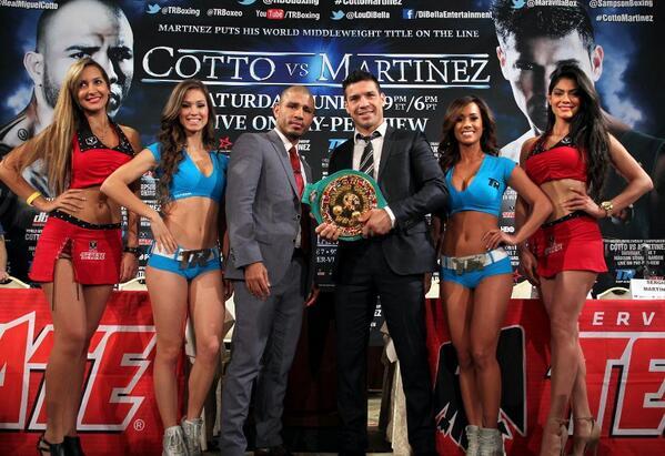 El próximo 7 de junio desde Nueva York: <a href="/RealMiguelCotto/">Miguel A. Cotto</a> vs <a href="/maravillabox/">Sergio Martínez</a>. ¿Cuál es tu predicción?