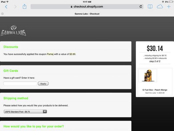 LucidMala's tweet photo. @Pamaj just ordered myself some Peach Mango... Thanks Austin <3 @GFuelEnergy http://t.co/JoXpJttnrx