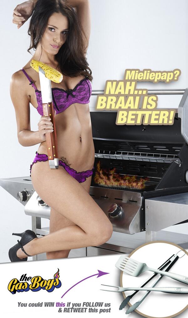 nosweatgas's tweet photo. Reduce stress &amp; associated illnesses: Braai! @WeberBraaiSA @BitchesWhoBraai @BraaiBoy @PlayboyMagSA @tasminv http://t.co/t389zTPyTc