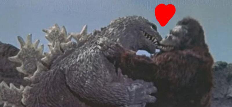 “this is the #Godzilla i wanted to see, the time he tried to kiss King-Kong but i...
