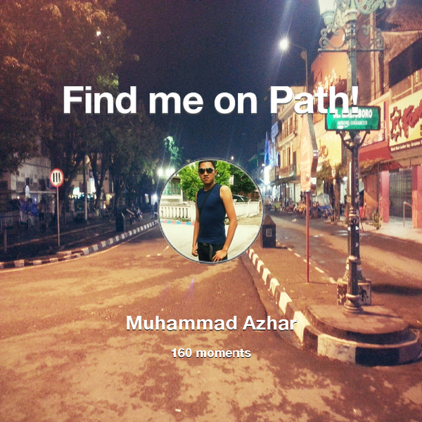 ArieMekaG5's tweet photo. I've shared 160 memories with my friends on #Path - see them now at http://t.co/Mc7fNYRX6p! #thepersonalnetwork http://t.co/POXG06lVOZ