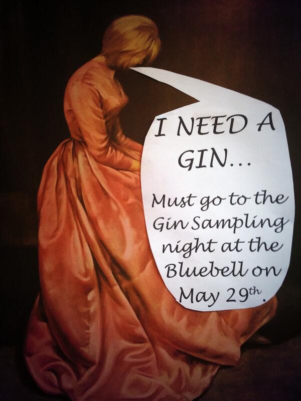 Gin taster evening 11 gins, food pairing, 29th May #thebluebell