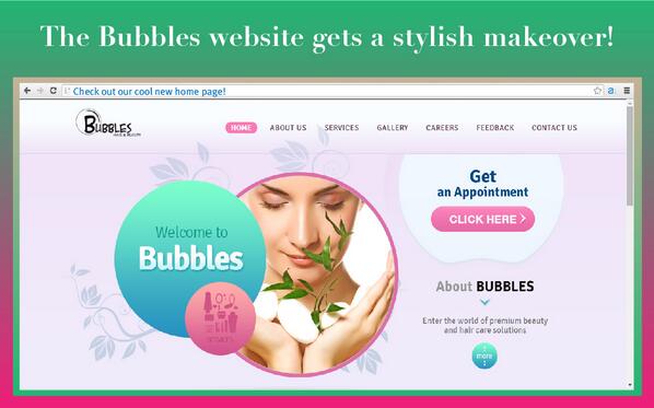 #Bubbles website gets a stylish #makeover! You can now log on to buff.ly/1o9fEqS &amp; let us know what you think
