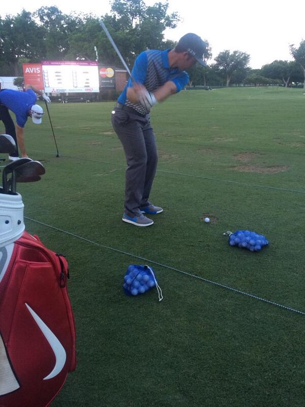 Coach_Davies's tweet photo. @Kevin_Chappell warming up for today's round at the Colonial Invitational #CPINV looking sharp @nikegolf http://t.co/L93IZCYou9