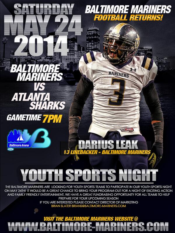 b_mariners's tweet image. @SteveDavisBmore You have kids that play sports. Fundraising opportunity available with #BaltimoreMariners