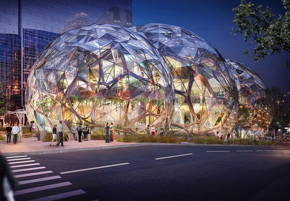 Amazon's new downtown Seattle HQ: victory for the city over suburbia? gu.com/p/3pdyq/tw