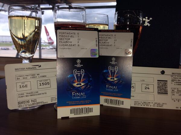 Matthew_Lynch_'s tweet photo. The road to Lisbon begins! But who will be victorious? @realmadrid or @Atleti #UCLfinal @British_Airways http://t.co/8Dkl11B1Ci
