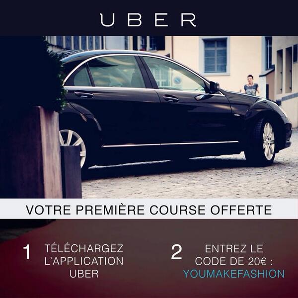 MargotYMF's tweet image. -20€ sur votre course @Uber_Paris avec le code YOUMAKEFASHION (valable aussi à Lyon et Cannes) #codeuber