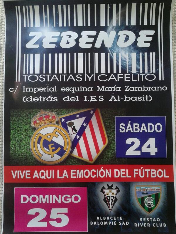 JuanCarPalacios's tweet photo. Abrimos Sabado y Domingo para que vivas con mosotros el Finde Futbolero en @ZEBENDETYC @JuanCarPalacios http://t.co/vnroze2Rzb