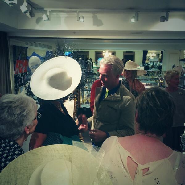 faffmediagroup's tweet photo. SOUNDS DIVINE! “@Fortnums: A wonderful afternoon trying on beautiful hats with @PhilipTreacy1 http://t.co/7oVjuFt9oV”