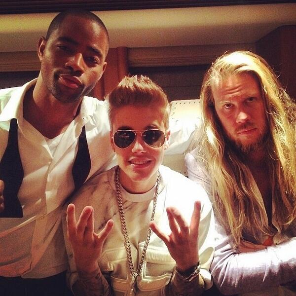 BieberbucksNL's tweet image. jayrellis: And then this happened….me, @justinbieber and @tronjour #bowtieflow haha. #cannes2014