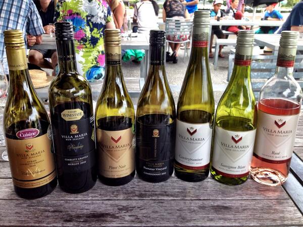 Hotbali's tweet photo. Variety of Villa Maria's wine Jan 2014 #NZFoto @JPlusSunday http://t.co/ABzc83xMFF