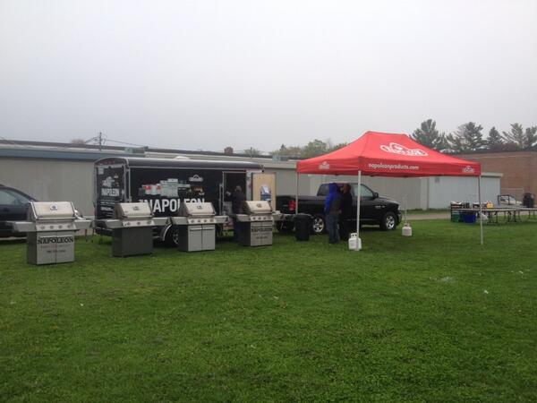 NapoleonHC's tweet photo. Setting up to cook at the Special Olympics for all the kids! #barrienorthspecialolympics #napoleonhomecomfort http://t.co/ZSAFL4UK4I