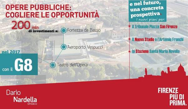 DarioNardella's tweet photo. Opere pubbliche, cogliere le opportunità #fipiudiprima http://t.co/fTPSNFbb6M