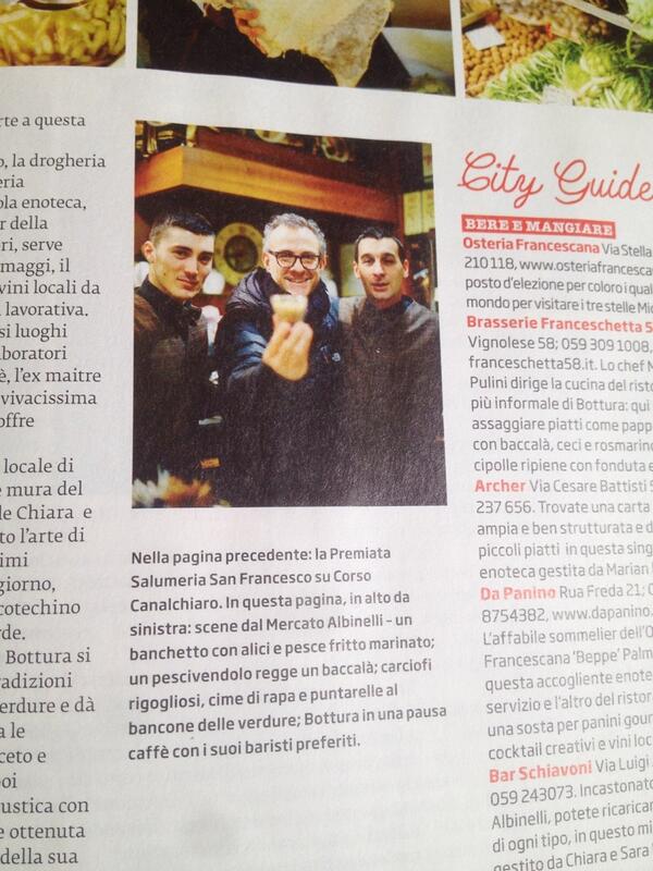 cikita77's tweet photo. @jamieoliver @massimobottura grazie.... Un onore... Rivista jamie oliver magazine http://t.co/OQu9ttKcL3