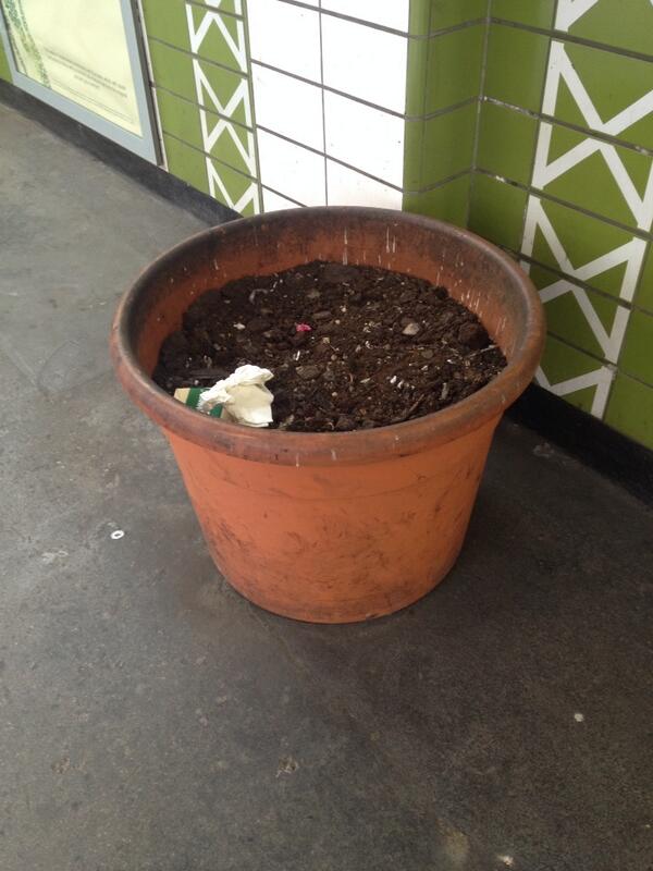 podgardendesign's tweet photo. Fabulous floral arrangement at Sloane Square tube to celebrate Chelsea Flower Show http://t.co/muhiidkVUh