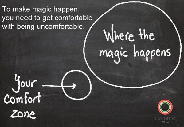 Customer_Arena's tweet image. To make magic happen,you need to get comfortable with being uncomfortable. #ComfortZone