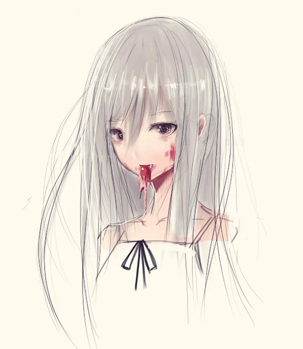 少女グールペットにしてお肉食べさせたりしたい 落書き 