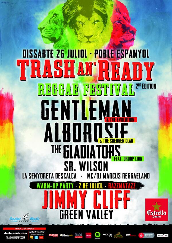 TrashAnReady's tweet photo. Voleu un disc signat per @gentlemanmusic? Seguiu-nos i compartiu aquest cartell amb el HT #TrashAnReady2014 http://t.co/3XXzSVYc3N