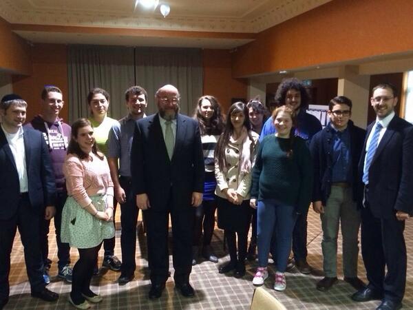 The Chief Rabbi was delighted to meet with Jewish students of <a href="/GlasgowUni/">We Have Moved</a> <a href="/UJS_UK/">Union of Jewish Students</a>