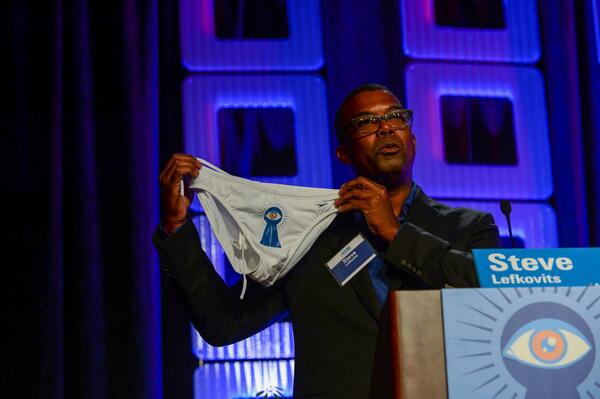 Our AIM-branded Speedo made its debut from the stage at <a href="/AIM_Conference/">Apartment Innovation and Marketing Conference®</a> #aimconf #BensonPromos