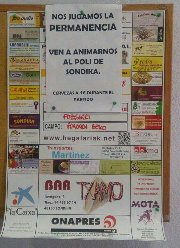 Y el sabado partido bonito y pasado por alcohol contra el Hegalariak,buena iniciativa para atraer a gente
