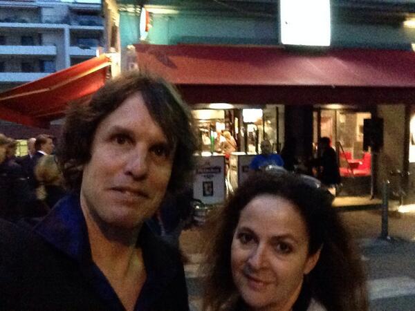 NewRealFilms's tweet photo. new real films #Cannes #CannesFilmFestival #CanadaCannes lenn and Jenn at petit majestic. http://t.co/m48a49BtTv