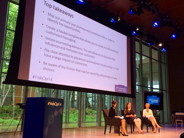 hunterboyle's tweet photo. 5 key testing takeaways from @ancestry (PIC) - great session! #WebOpt14 http://t.co/lkbfLt4hAa