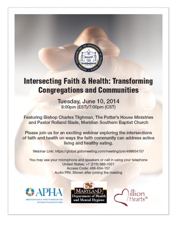 MidShoreHealth's tweet photo. SaveTD-June10-Webinar-Bishop Charles Tilgman to speak on faith and health @MidShoreHealth#HealthyFaith@PublicHealth http://t.co/DuuOfamLzW