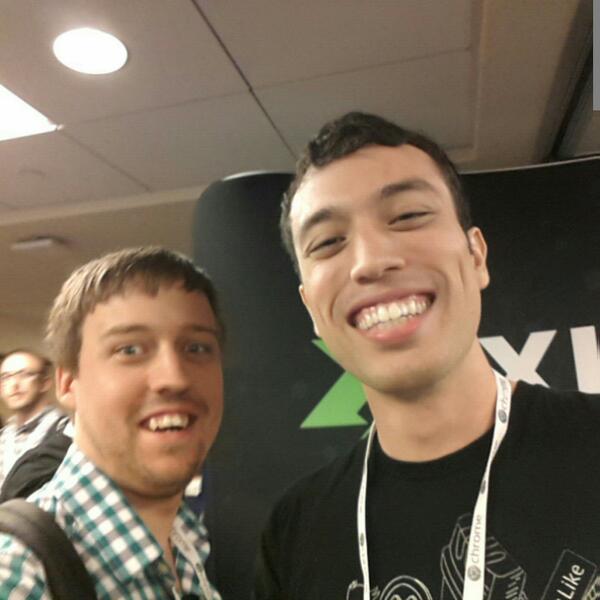 RCTucker88's tweet image. Hanging with @onichase at #html5devconf