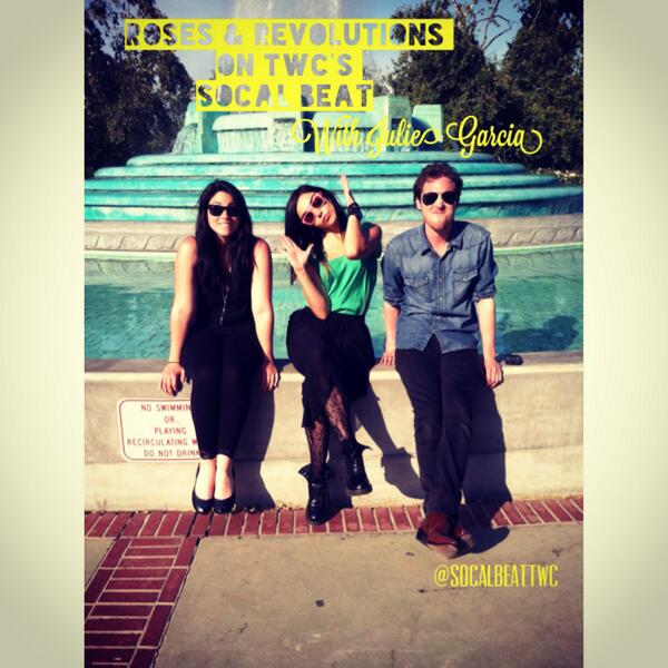 SoCalBeatTWC's tweet photo. Singer-songwriter duo @RosesRevolution played their fab tune #TakeMeWithYou for us! #RosesAndRevolutions #SoCalBeat http://t.co/Xh4wIBugiE