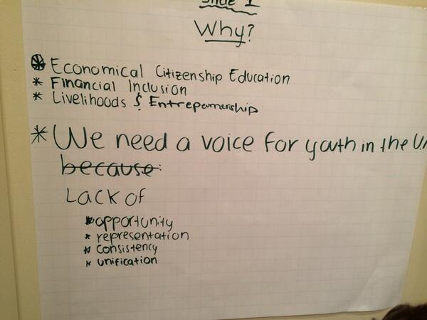 LaurenYoung's tweet image. Hey, @UN: Are you listening? #UNforYouth @ChildFinance #CFYI2014