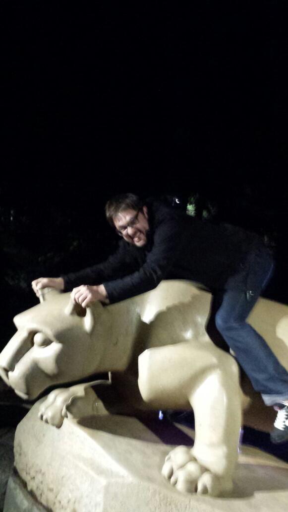 ZenoFranco's tweet image. Riding the lion! @sigi_k #ISCRAM2014