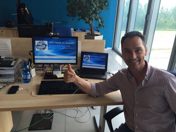 sstievan's tweet image. #vseconf #emcsap #hellobrocade @ EMC Padova Office !