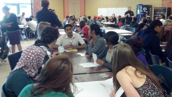 PPSBond's tweet photo. Roosevelt HS Jr. Academy students match the work to the profession in the areas of construction and architecture. http://t.co/zeN5qeBhy5