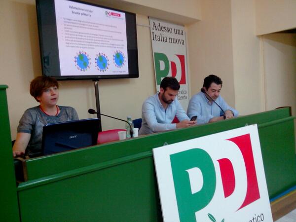 Figli d'Italia, il progetto di integrazione del Pd provinciale.Ora in corso la presentazione dei risultati #pdcaserta
