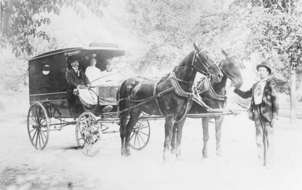 DenverHealthMed's tweet photo. #ThrowbackThursday in honor of #EMSWeek, our ambulance in 1892. Thanks to all #EMS and #Paramedics! #EMSWeek2014 http://t.co/sXPuaq2mN1