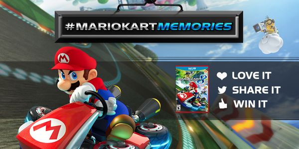 gamestop's tweet image. What are your fondest #MarioKartMemories? Share for a chance to win epic prizes! Details: mariokartmemories.com #MK8