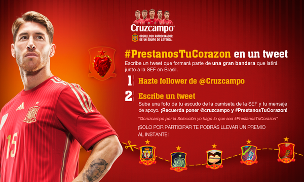 Cruzcampo's tweet photo. Un reto tan difícil como que dos equipos españoles jueguen la final de Europa #PrestanosTuCorazon http://t.co/6QyXXhRiLI