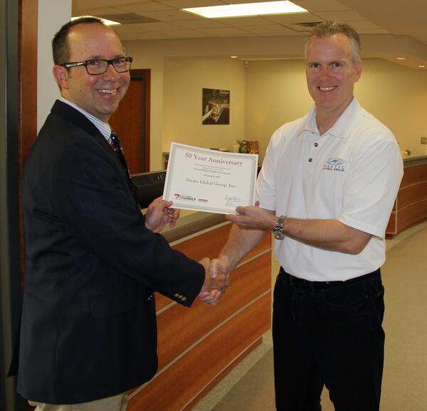 @GreaterElkhartChamber stopped by 2 thank @NauticGlobalGroup &amp; <a href="/nggceo/">Brad Gates</a> for a 50 yr. community partnership! #honored