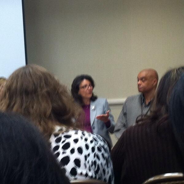 Two PESD #1 principals sharing their successes at NCUST!